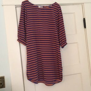 Orange and blue boutique dress